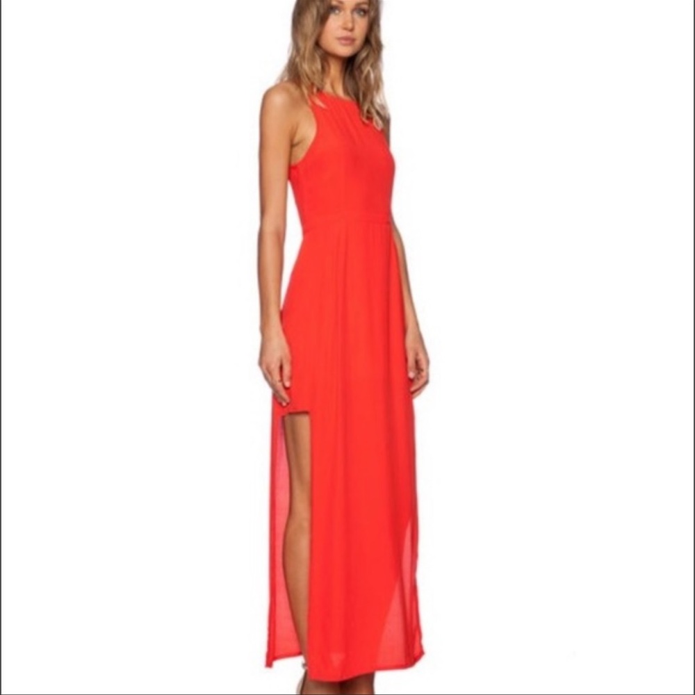 Minkpink the runaway dress in tangerine